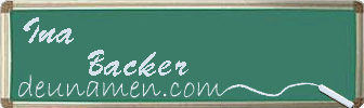Ina Backer Visitenkarte